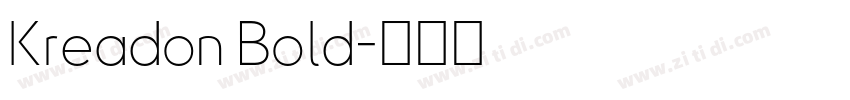 Kreadon Bold字体转换